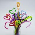 Pipe Cleaner Velvet Sticks-Dried Flowers-Rainbow Colors-Chenille Stem. 
