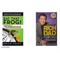 Eat That Frog & Rich Dad Poor Dad ( Pack of 2 Novels ). 