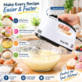 Electric Hand Mixer & Egg Beater | Handheld Cake Baking Mixer with Stainless Steel Beaters for Whisking & Mixing | Electric Whisk & Cream Mixer. 