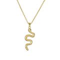 High Quality Gold Chain Stainless Steel Necklace Fashion Women Cute Snake Pendant Neckalce Wholesale. 
