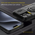 For iPhone 15 Pro Max 5G Iron Man Sliding Window Stand Phone Case for Apple iPhone 15pro Max 6.7 inch Full Package Lens Protection Anti-Drop Magnetic Case. 