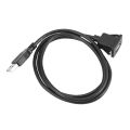 2X Car Dash board Flush Mount USB Male to Female Socket Extension Panel Cable 1M. 