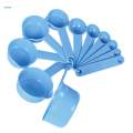 Measuring Spoons of 1/4sp(1.25ml) 1/2sp(2.5ml) 1tsp(5ml) 1/2tbsp(7.5ml) 1tbsp(15ml) 1/8cup(30ml) 1/4cup(60ml) 1/3cup(80ml) 1/2cup(125ml) 1cup(250ml). 