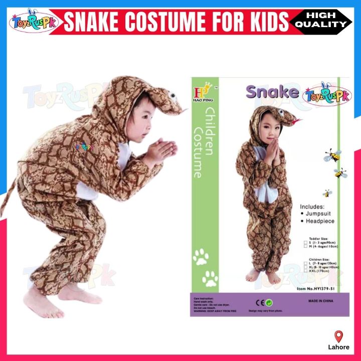 Kids Snake Costume Python Dress for Boys & Girls 4-8 Years | Cartoon ...