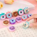 Cute Fancy Eraser For Girls Boys - Art Eraser Set - Cute Fancy Eraser For Kids - Cartoon School Supplies Kindergarten Drawing Gift Unicorn Eraser - Donut - Ice-Cream - Lollipop - Popsicle Shape. 