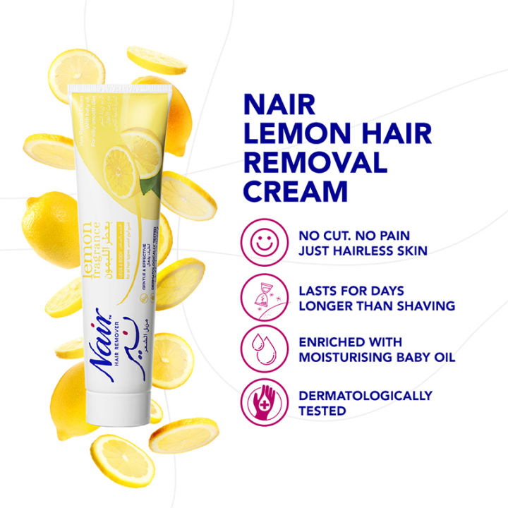 Nair Hair Removal Cream Tube Lemon 110 Gram (Old Spice)