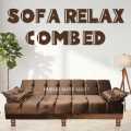 Customize Sofa CumBed 3 Seater Brown & Valvet  Special Offer Available. 