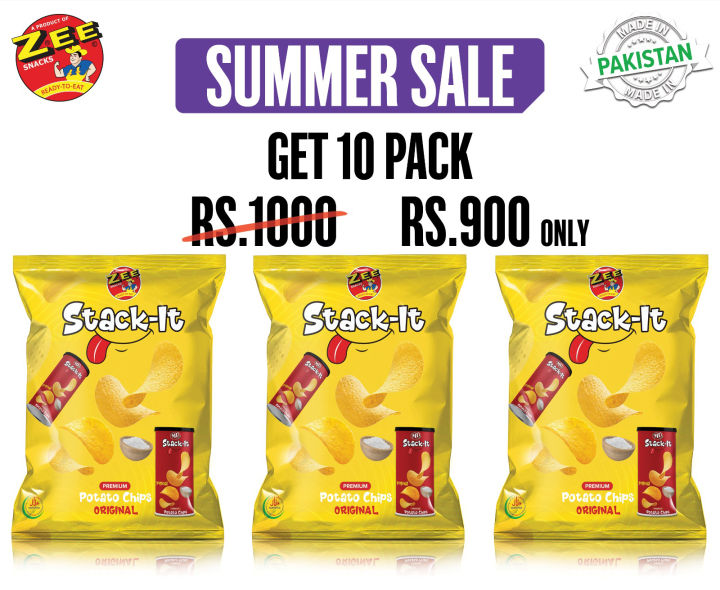 Stack-it Potato Chips Original | ZEE SNACKS #Pringles #lays