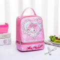Sanrio Hello Kitty Lunch Bag Kid Portable Lunch Box Bag Melody Lunch Box Thermal Bag School Picnic Thermal Cold Food Container. 
