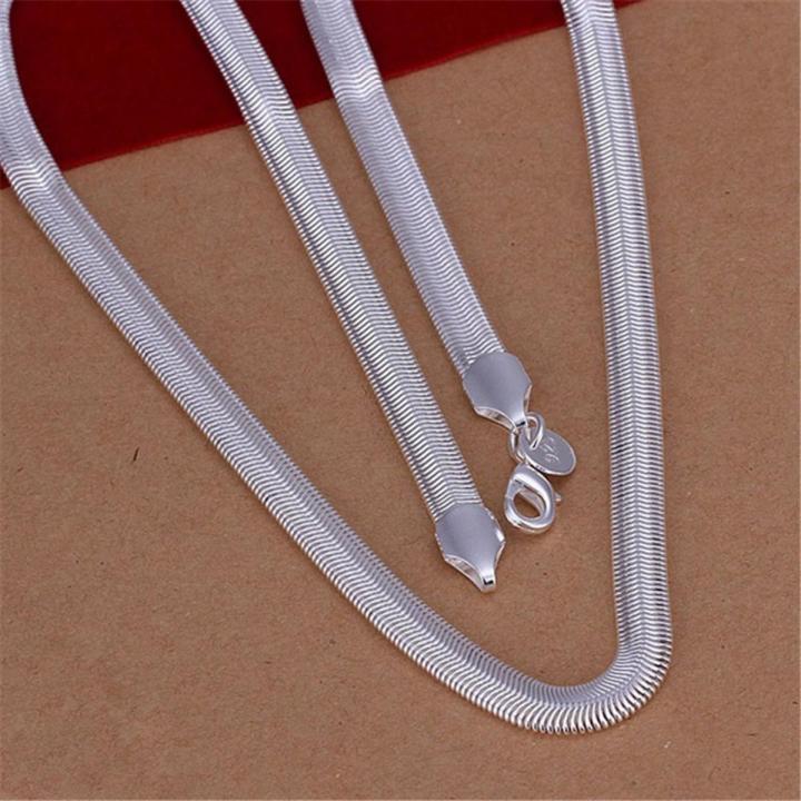【happy one】16-24inch shipping Popular N193 Beautiful fashion Elegant silver colorSNAKE Necklace TOP quality Gorgeous