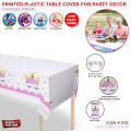 Cartoon Characters Table Cover For Birthday Party Waterproof, Stain Resistant Disposable Table Runner, Wrinkle Free Plastic Sheet For Boys & Girls Birthday Theme Party, Size 54"x72", Cars, Unicorn, Frozen, Boss Baby, Miceky Mouse & more. 