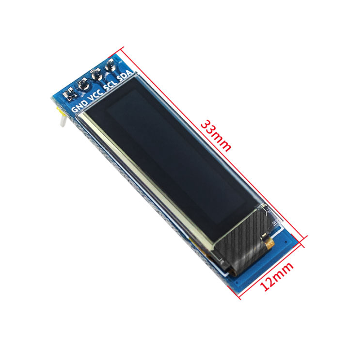 0.91%20Inch%20OLED%20Module%20TFT%20White%20Color%20Monitor%20AR%20I2C%20128x32%20OLED%20Display%200.91%20Ssd1306%20Screen%20for%20Raspberry%20Pi%20-%20Image%204