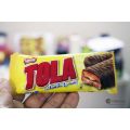 Tola Milk Chocolate and Caramel Wafer 310 gram Pouch (20 Mini Bars of 15.5 gram) (Made in Saudia Arabia). 