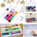 Adjustable Grid Transparent Plastic Beads/Art and craft Accessories/Hardware accessories/stationery Storage Box/Organizer. 