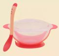 SUCTION BASED BABY FEEDING BOWL WITH LID. 