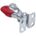 horizontal schnellspanner-2 x Toggle Clamp-Silver & Red. 