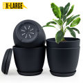 Enhance Your Space with Fast Forward Extra Large Plant Pots – Perfect Home Decor for Indoor and Outdoor Planters with Drainage - Explore Multi-Packs of Plastic Planters for Cactus and Succulents in Six Vibrant Colors. 