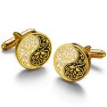 Shirt Cufflinks For Mens Chinese Style Tai Chi Kung Fu Gossip Rose Cuff links Buttons Suit Wedding Custom Clothing Accessories. 