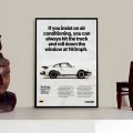 Porsche 911 Turbo Picture Frame For Cars Fan Digital Printed Wall Art. 