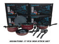 17 Pcs Signature Non Stick Cookware Set. 
