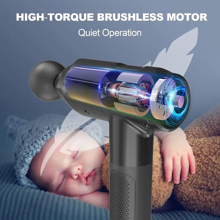 Konka%20Handheld%20Deep%20Tissue%20Percussion%20Massager.Massage%20Gun%20fascial%20Gun%20Muscle%20Neck%20Back%20Shoulde.Rechargeable%20Powerful%20Massager%20with%205%20Massage%20Head%20Attachments%20&%20Portable%20Bag%20LCD%20Touch%20Screen%2030%20Speed%20Mode(Black)%20-%20Image%204