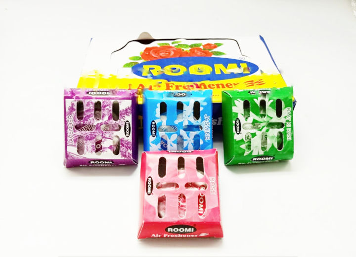 Roomi Air Freshner Tikki Pack of 6 - Bathroom l Home l Office l Car Freshner (Mix Fragrances)