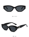 New retro small cat eye sunglasses for men and women with UV 400 protection frame. 