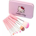 Cute Hello Kitty 7 Make up Foundation Eye Shadow brushes set. 