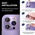 CAMERA LENS FOR MOBILE IPHONE 14 PRO MAX FANCY LENS PREMIUM QUALITY ULTRA HD GLASS PROTECTION METAL CAMERA COVER SCREEN PROTECTOR 9H TEMPERED GLASS INDIVIDUAL RINGS FOR IPHONE 14PRO MAX. 