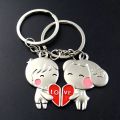 Pair Couples Couple KeyRing Metal  Car Key Chain Activity Gif  key chain. 