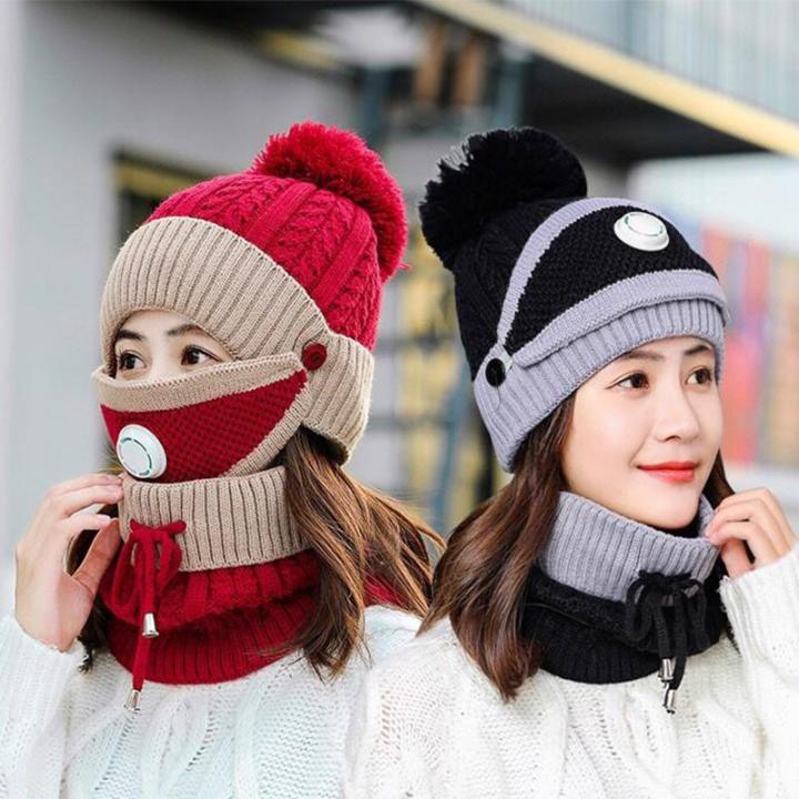 WOMEN%20Winter%20Cap%20and%20Neck%20and%20Warm%20Face%20Cover%20Neck%20Scarf%20%5C%20Girls%20Cap%20and%20Neck%20/%20Neck%20Warmer%20Outdoor%20Set,%20HIGH%20QUALITY%20-%20Image%203