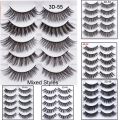 5 Pairs Thick Natural Eyelashes Fashion Makeup. 