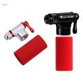 Compact CO2 Bike Tire Inflator Aluminum Alloy MTB Mountain Bicycle Tyre Pump for Presta and Schrader. 