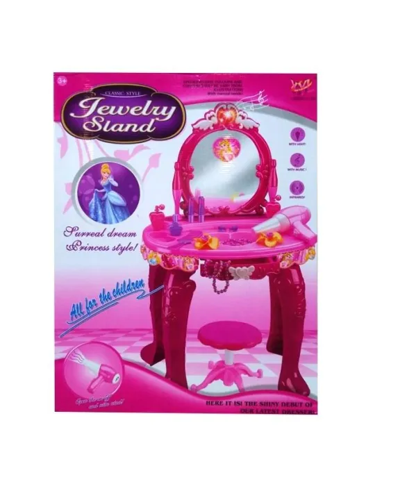Princess%20Jewelry%20Dressing%20Table%20With%20Stool%20-%20Pink%20-%20Image%202