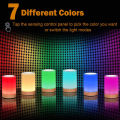 Night Light Touch Sensor Lamp Bedside Table Lamp for Kids Bedroom Rechargeable Dimmable Warm White Light RGB Color Changing. 