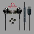 Type C In-Ear Earphones with Built-In Microphone - Compatible with Samsung, OnePlus, and Other C-Type Devices. 