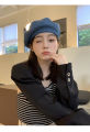 bellylady Women Girls Winter Wool Beret Hat Retro Solid Color French Painter Hat Artistic Beret Caps. 