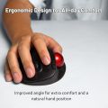 J-Tech Digital Wireless Trackball Ergonomic Mouse w/Free & Easy Thumb Control | DPI Adjustment, Precision Tracking, Multi-System Compatibility with PC, Laptop, Windows, Mac [V728]. 