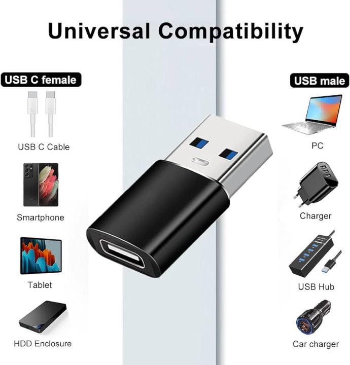 USB Male to USB Type C Female OTG Adapter Converter | Daraz.pk