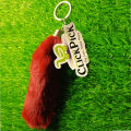 Pom Pom Cat Tail Style key chain for Girls-Fluffy Bag Hanging Keychain | Fluffy Ball keychain  |Lovely Fluffy Woman Pompom Key Chain. 