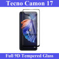 Tecno Camon 17 Full Black 9D|5D|6D|10D|11D|21D Tempered Glass Screen Protector Full Glue Edge To Edge For Tecno Camon 17. 