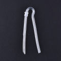 1pc r shape preformed bte earmold hearing aid tubes tubing with tube lock. 