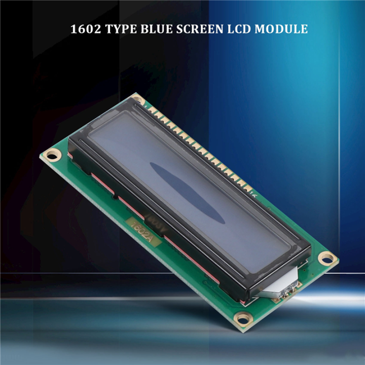 5x 1602 16x2 Character LCD LCM Display Module for Controller Blue Backlight