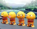 Pack of 6 Pieces Smiling Face Spring Bouncing Doll Car Smiley Doll Cute Emoji. 
