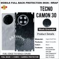 TECNO CAMON 30 BACK 360 premium Protection Skin Wrap full cover Premium Quality skin wrap sheet for tecno camon 30. 