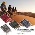 Outdoor Square Shawl Arab Desert Windproof Thermal Scarf Wrap for Men Women. 