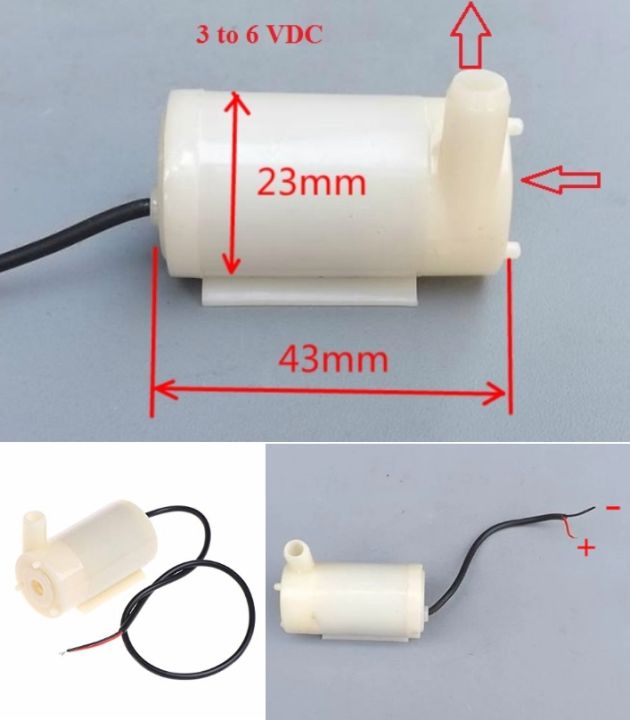 Factory Rate Mini Submersible Water Pump DC 2..5V To 6V Underwater Fountain