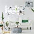 Imported Acrylic Hexagon wall decor Mirrors 3D wall mirrors 4x4 inches per hexagon (1 TO 60 PIECES). 