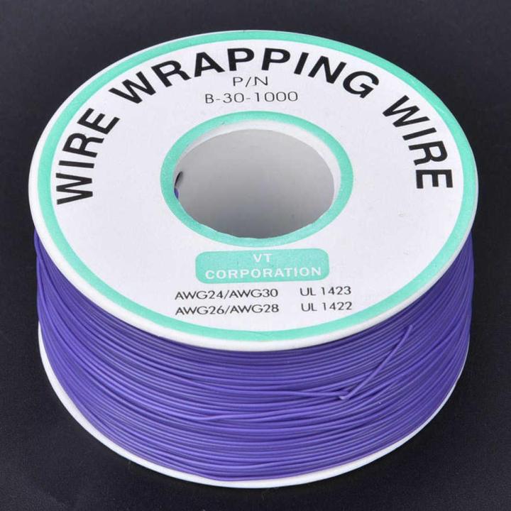 Purple OK Wire Printed Circuit Board Repairing Tin Plated Copper Core 30AWG Wrapping Jumper 300m