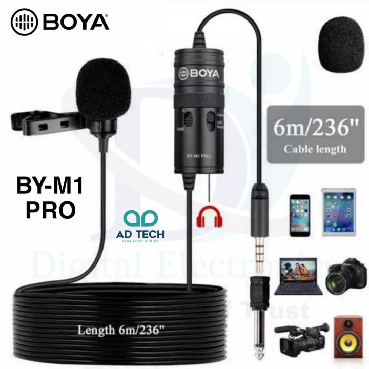 BOYA BY-M1 Pro Universal Lavalier Microphone (ORIGINAL)